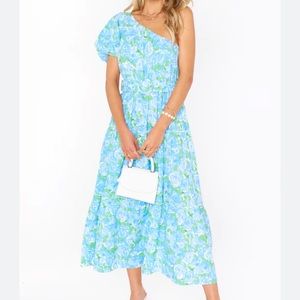 One Shoulder Belted Dress